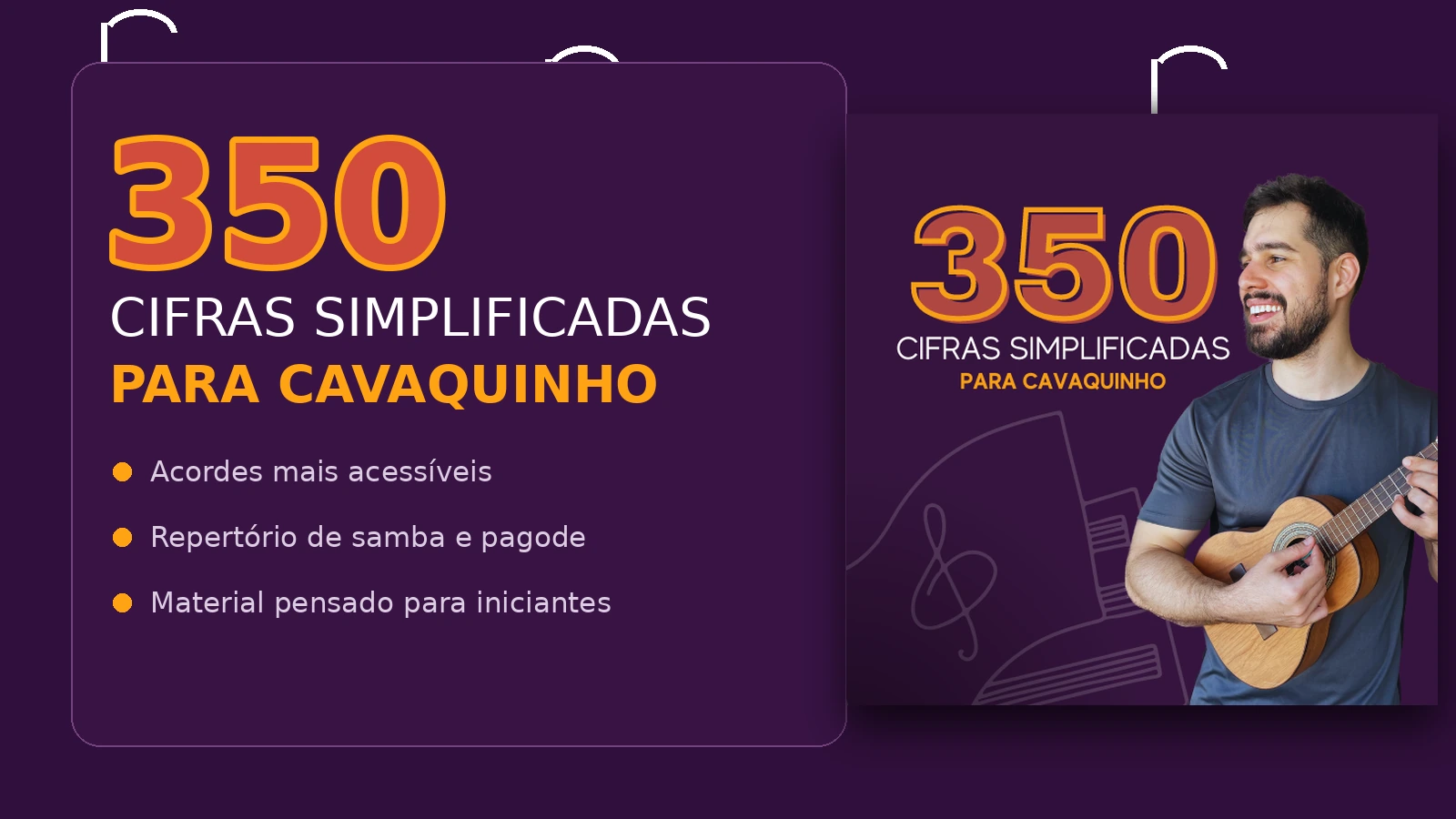 350 cifras simplificadas para cavaquinho com repertório para iniciantes