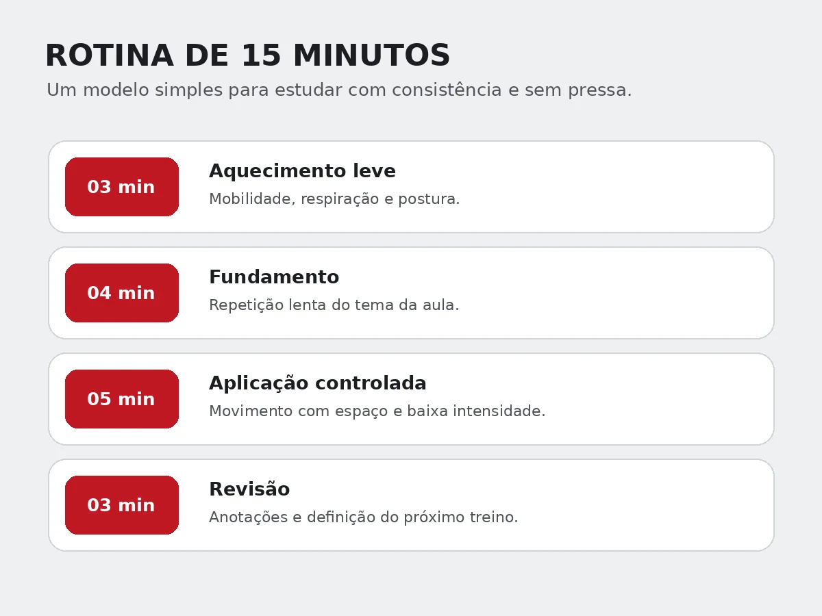 Defesa Pessoal Caveira 2.0 rotina de treino de quinze minutos