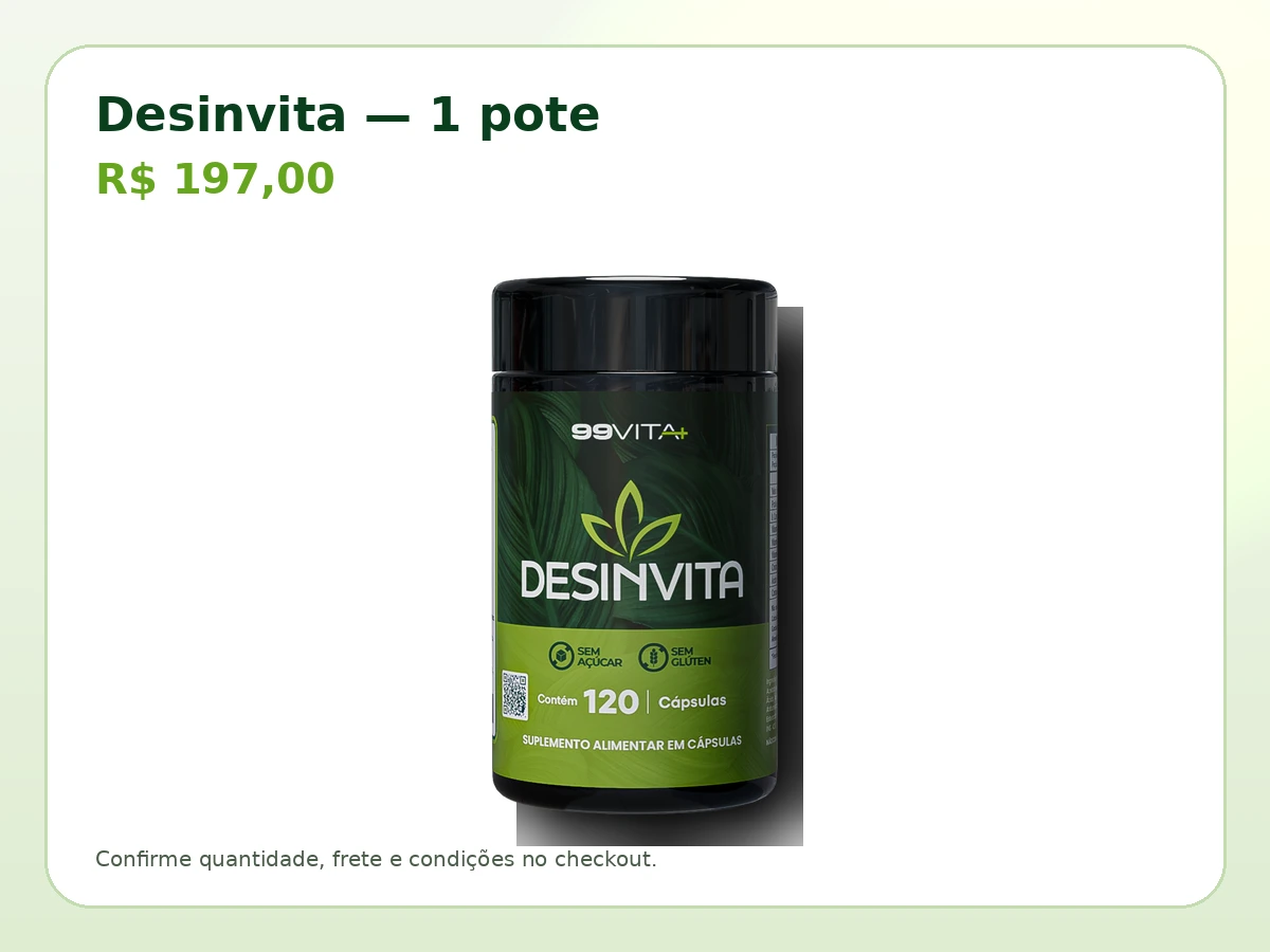 Desinvita 1 pote por R$ 197,00