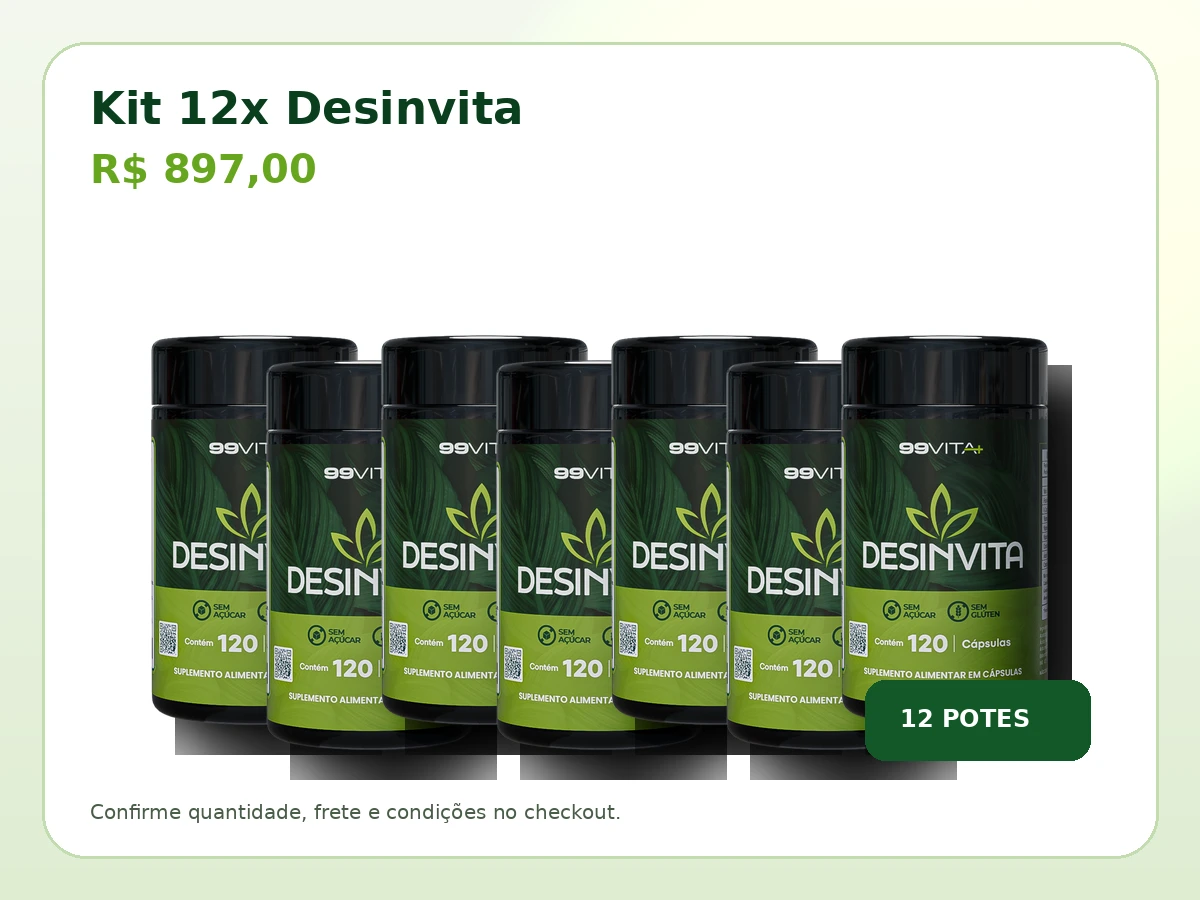 Kit 12x Desinvita por R$ 897,00