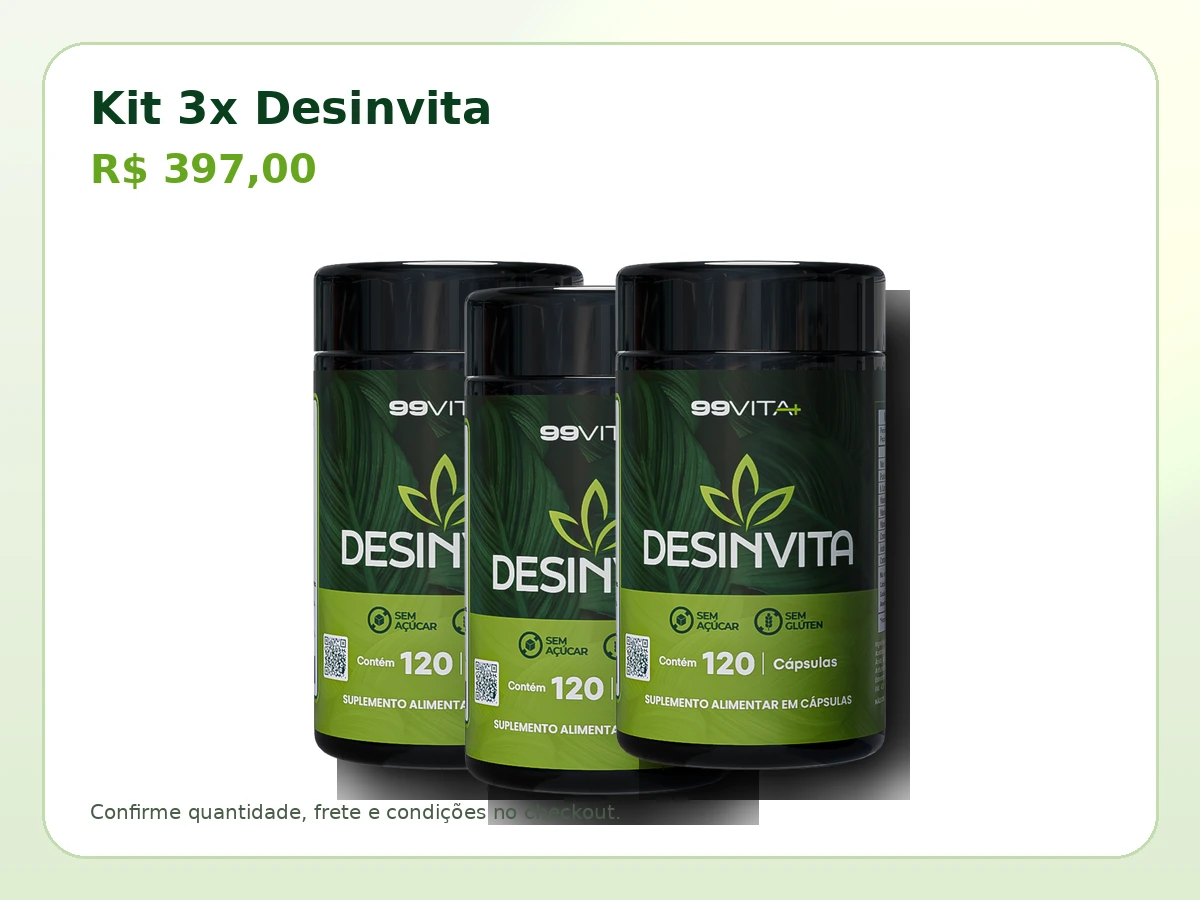 Kit 3x Desinvita por R$ 397,00