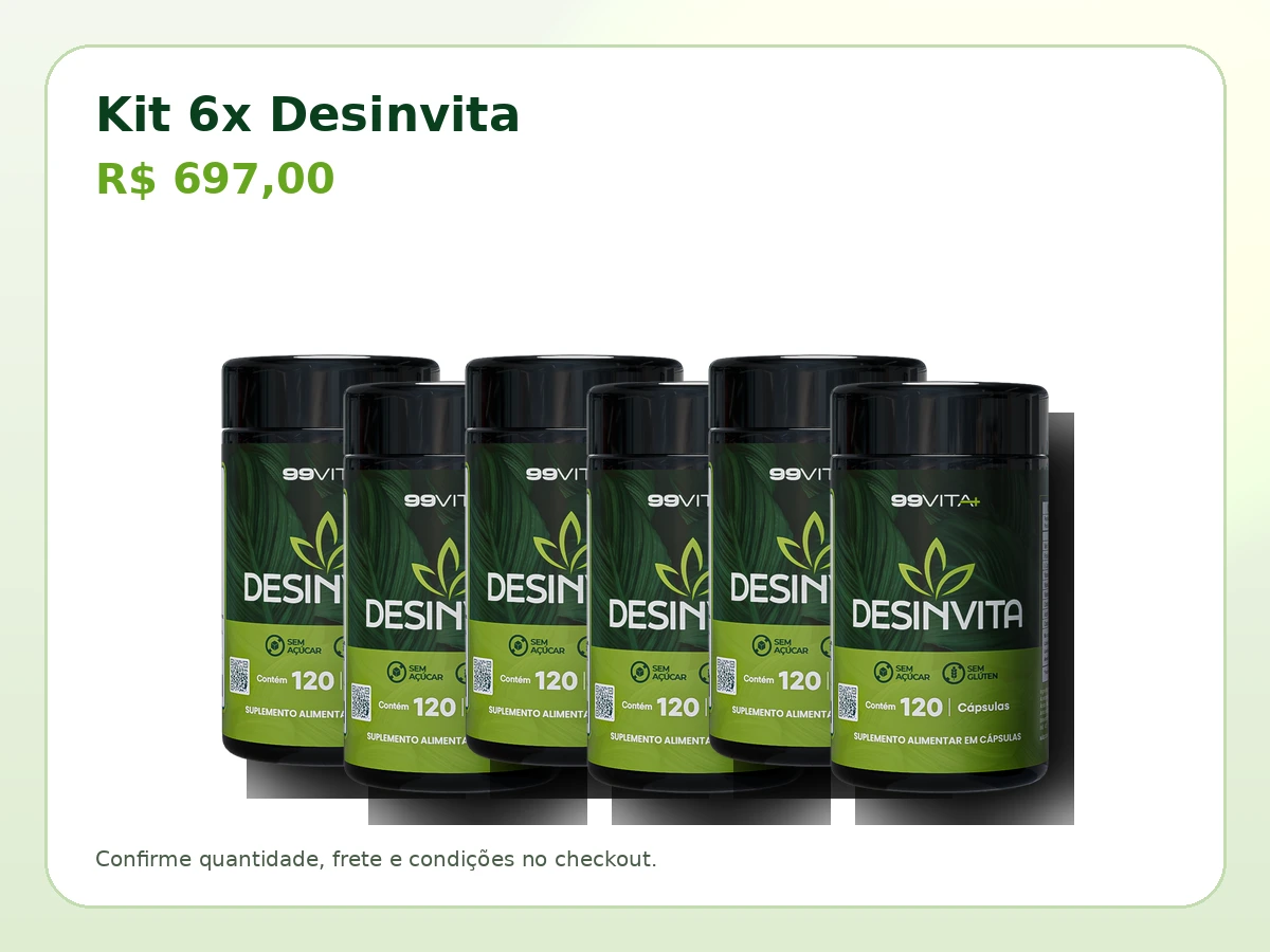 Kit 6x Desinvita por R$ 697,00