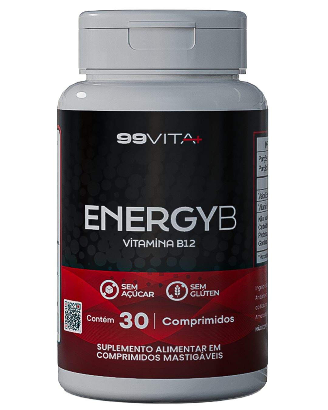 EnergyB Vitamina B12 com 30 comprimidos mastigáveis