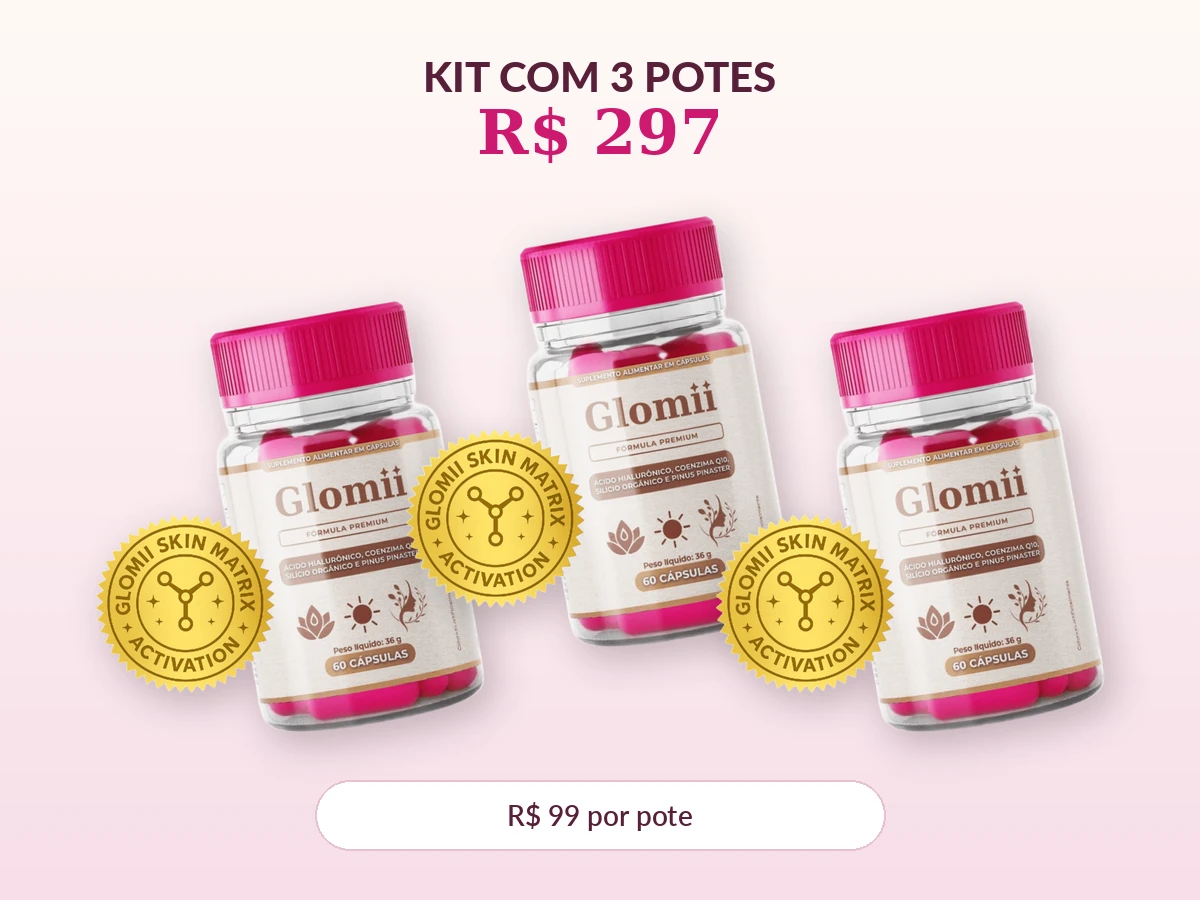 Glomii kit com 3 potes