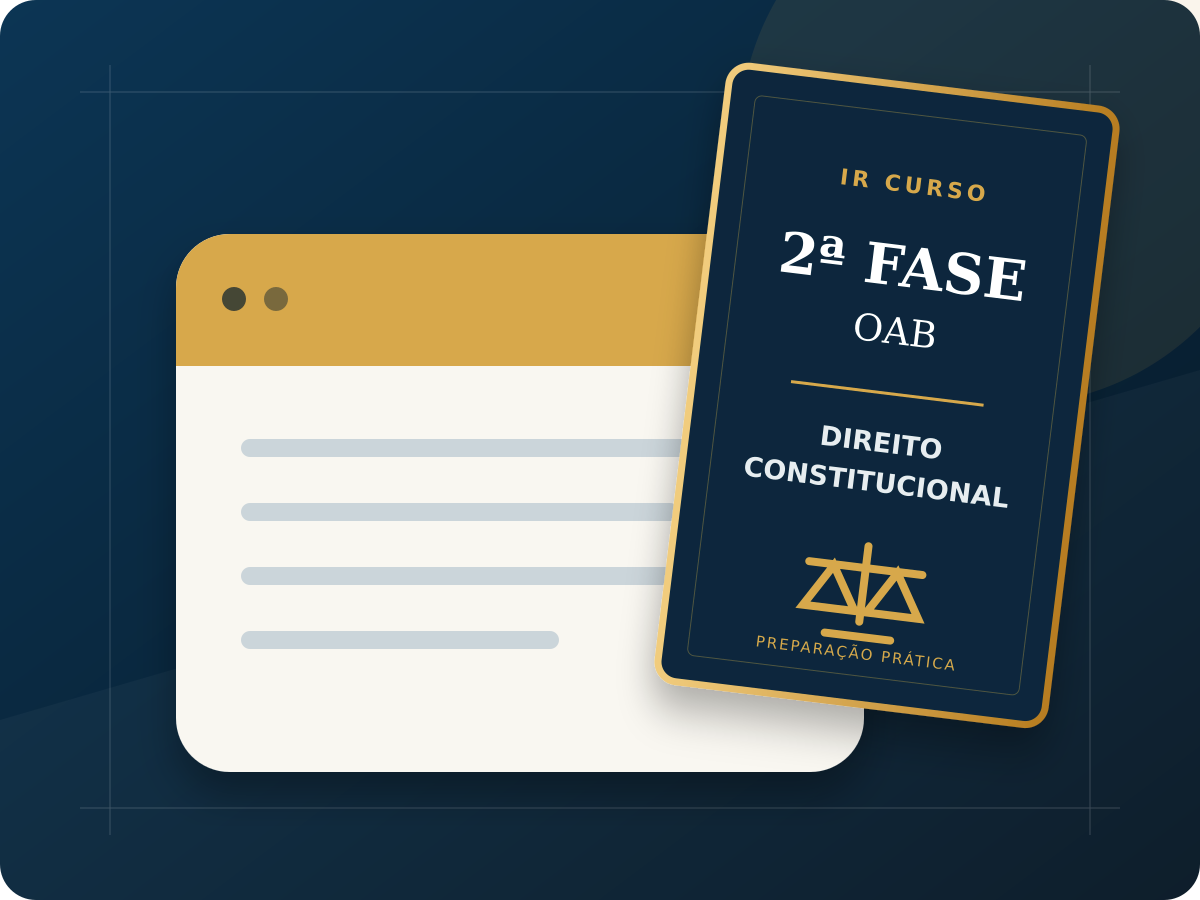 2ª Fase OAB Direito Constitucional — apresentação do IR Curso