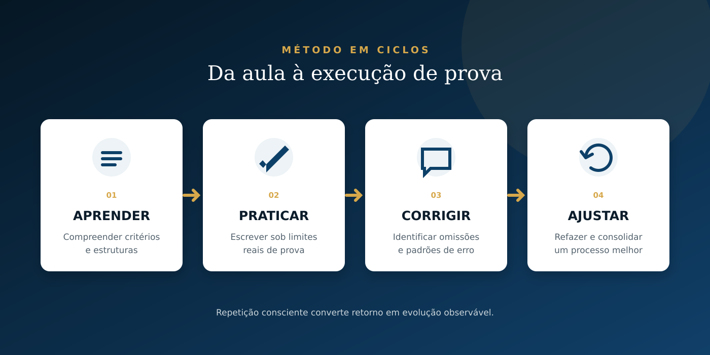 Método de estudo para 2ª Fase OAB Direito Constitucional: aprender, praticar, corrigir e ajustar