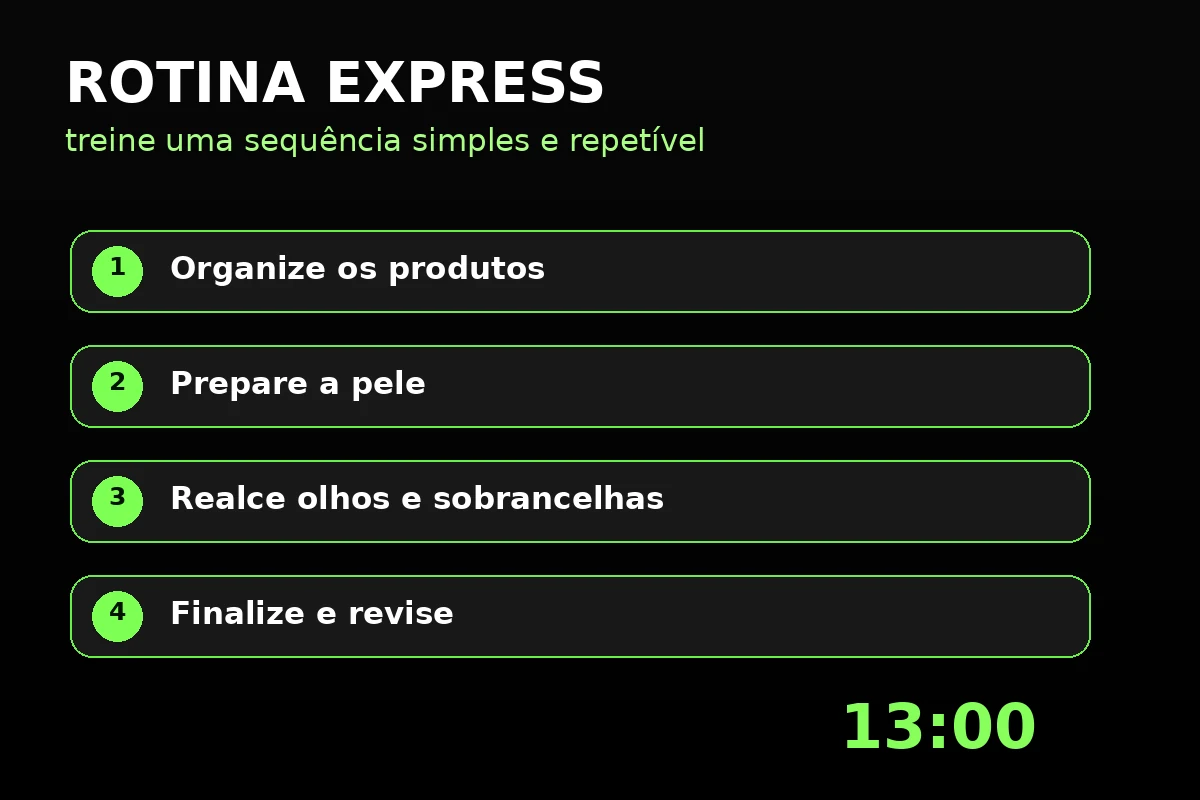 Rotina de treino Make Rápida em 13 Minutos