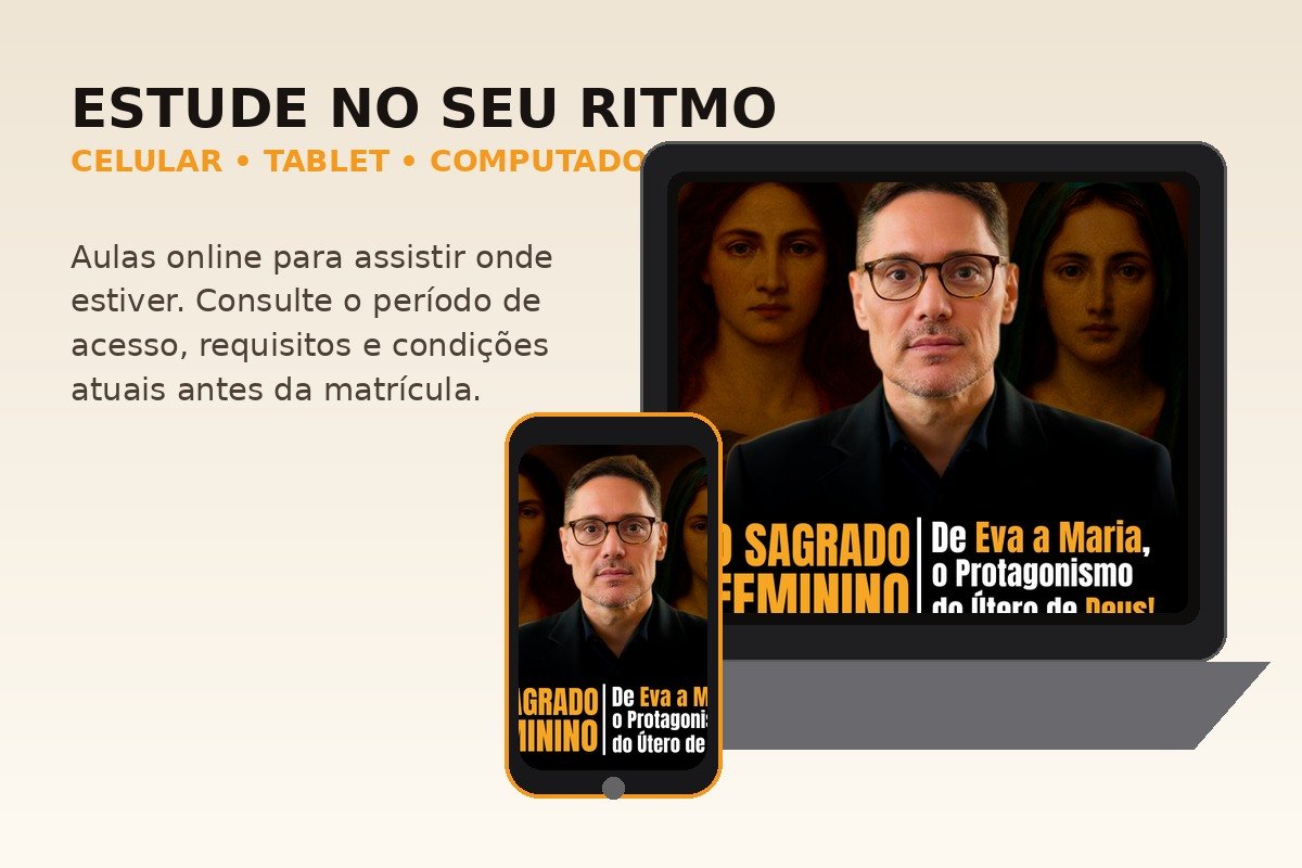 O Sagrado Feminino de Eva a Maria em curso online para celular tablet e computador