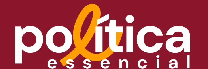 Logotipo Política Essencial em fundo escuro