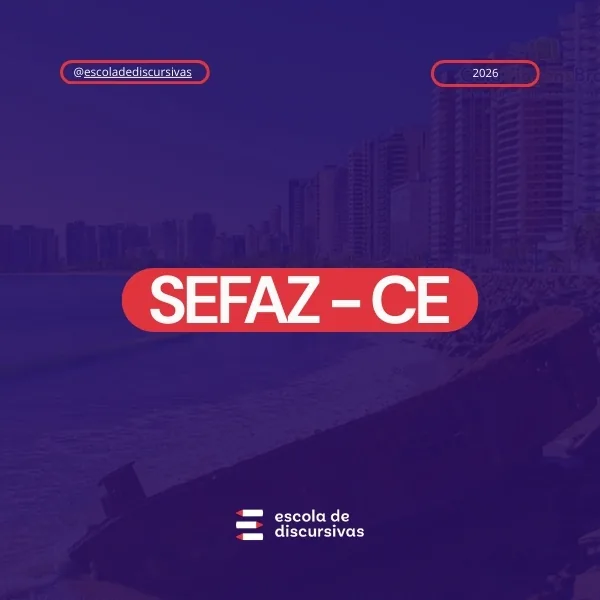 Capa oficial de SEFAZ CE Discursiva Cara de Prova da Escola de Discursivas