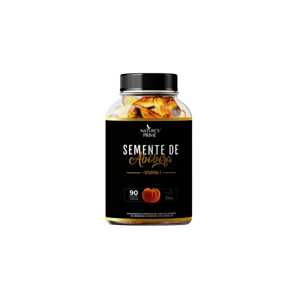 Kit Semente de Abóbora + Vitamina E com um pote