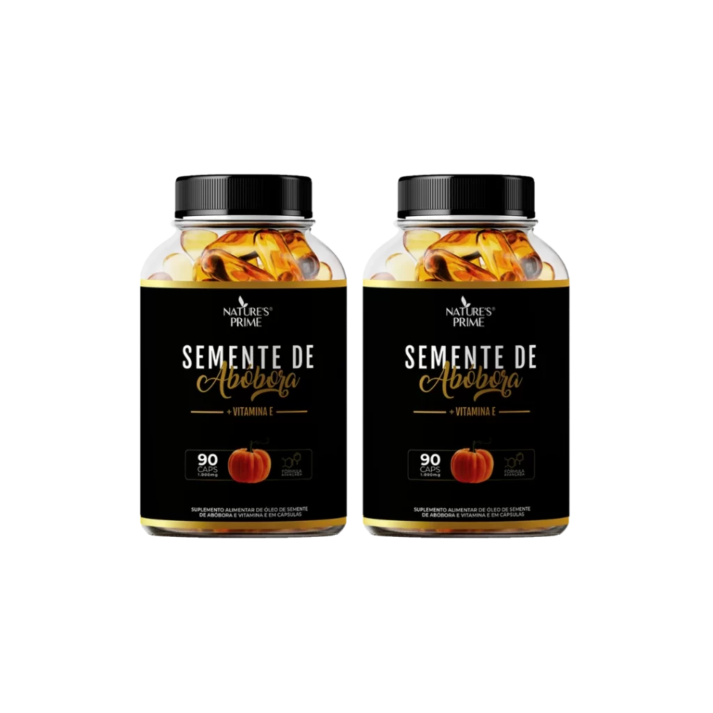 Kit Semente de Abóbora + Vitamina E com dois potes