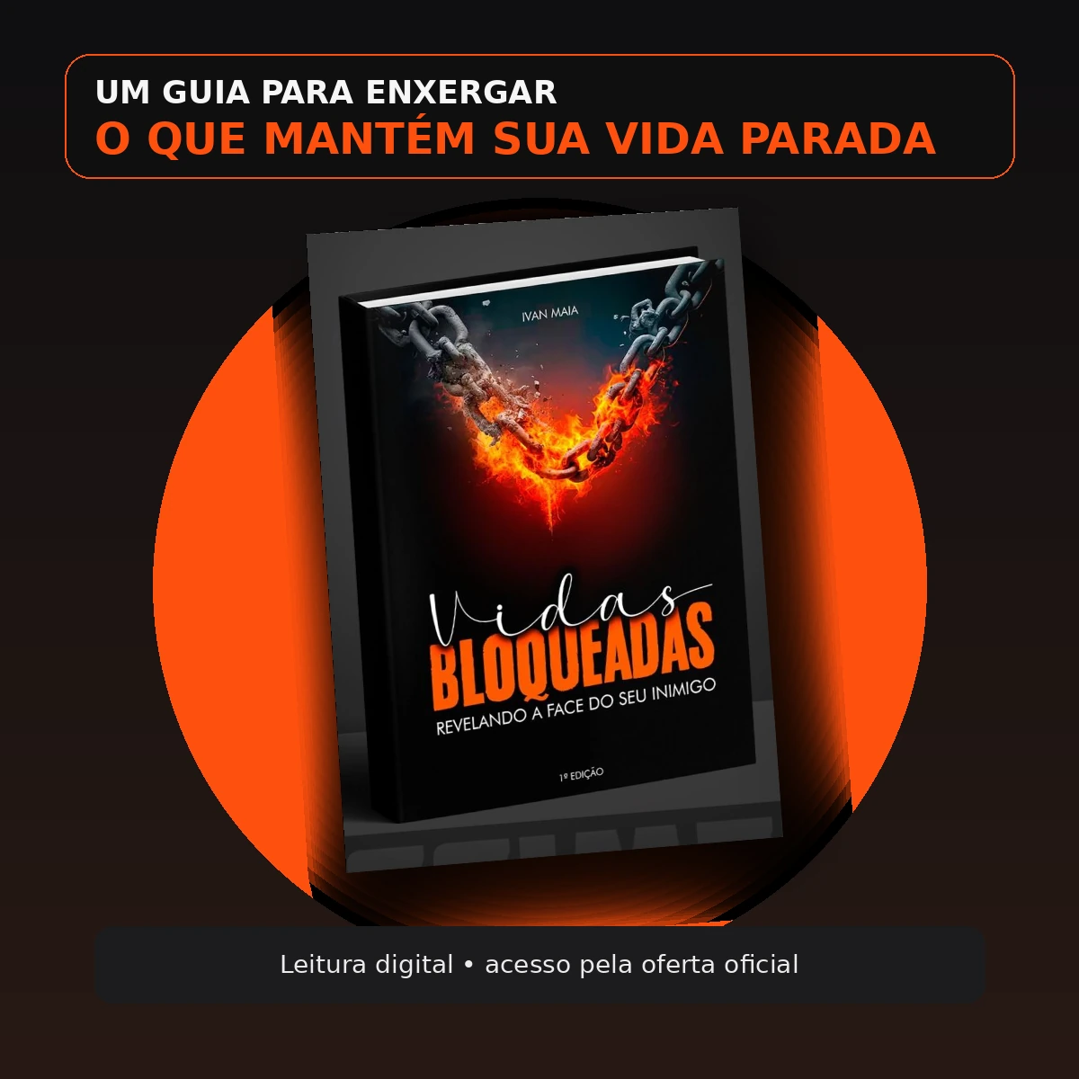 Mockup do livro digital Vidas Bloqueadas de Ivan Maia